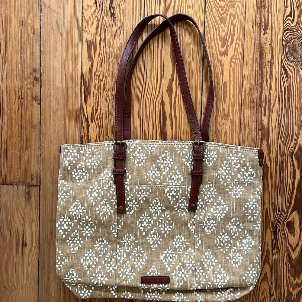 Lucky Brand Tote Brown & Tan Summer Beach Bag